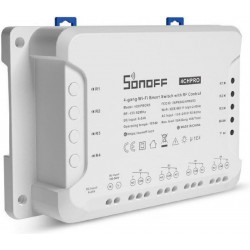 Sonoff 4CH PRO R3 Smart Ενδιάμεσος Διακόπτης με Wi-Fi και RF σε Λευκό Χρώμα (4CHPROR3) (SON4CHPROR3) Sonoff 4CH PRO R3 Smart Ενδιάμεσος Διακόπτης με Wi-Fi και RF σε Λευκό Χρώμα (4CHPROR3) (SON4CHPROR3)