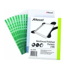 Rexel Gelatin 12265 Green Clear (100 ΤΜΧ) (12265GR) (REX12265GR)