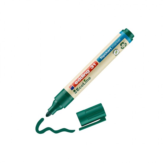 Edding 31 EcoLine Flipchart Marker Green (4-31004) (EDD4-31004)