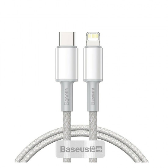 Baseus High Density Braided USB-C to Lightning Cable 20W Λευκό 1m (CATLGD-02) (BASCATLGD02) Baseus High Density Braided USB-C to Lightning Cable 20W Λευκό 1m (CATLGD-02) (BASCATLGD02)