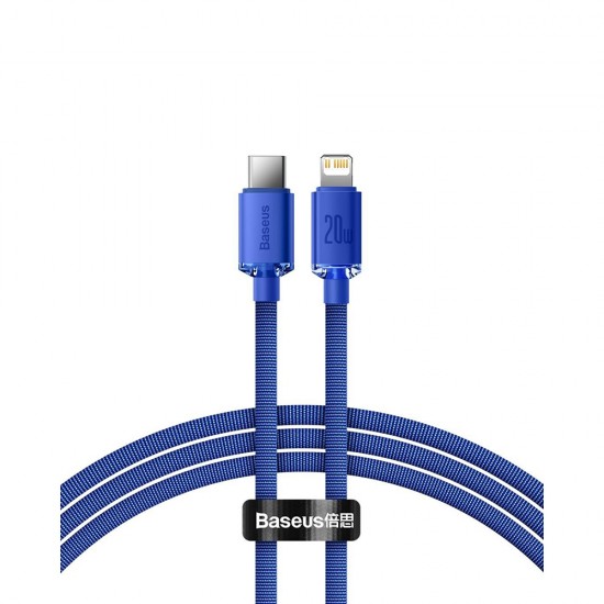 Baseus Crystal Shine Braided USB-C to Lightning Cable 20W Μωβ 1.2m (CAJY000203) (BASCAJY000203) Baseus Crystal Shine Braided USB-C to Lightning Cable 20W Μωβ 1.2m (CAJY000203) (BASCAJY000203)