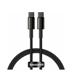 Baseus Braided USB 2.0 Cable USB-C male - USB-C male Μαύρο 2m (CATWJ-A01) (BASCATWJA01) Baseus Braided USB 2.0 Cable USB-C male - USB-C male Μαύρο 2m (CATWJ-A01) (BASCATWJA01)