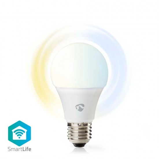 Nedis Smart Λάμπα LED για Ντουί E27 Ρυθμιζόμενο Λευκό 806lm Dimmable (WIFILRW10E27) (NEDWIFILRW10E27)