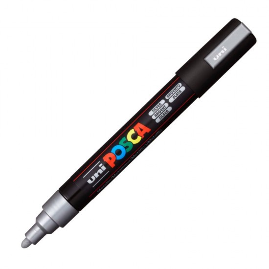 Uni-Ball Μαρκαδοροι Posca Pc-5M Medium Silver (PC5MMSLV) (UNIPC5MMSLV) Uni-Ball Μαρκαδοροι Posca Pc-5M Medium Silver (PC5MMSLV) (UNIPC5MMSLV)