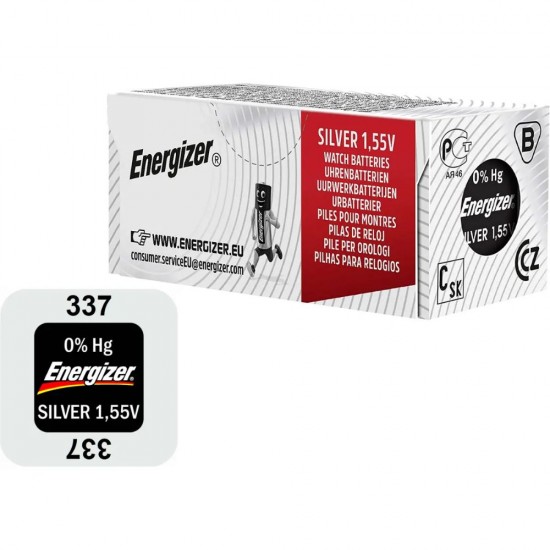 Energizer 337 Μπαταρία Silver Oxide Ρολογιών SR416 1.55V 1τμχ (9282354) (ENE9282354)