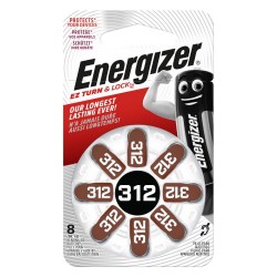 Energizer Μπαταρίες Ακουστικών Βαρηκοΐας 312 1.4V 8τμχ (22579117) (ENE22579117) Energizer Μπαταρίες Ακουστικών Βαρηκοΐας 312 1.4V 8τμχ (22579117) (ENE22579117)