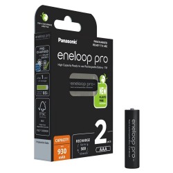 Panasonic Eneloop Pro Επαναφορτιζόμενες Μπαταρίες AAA Ni-MH 930mAh 1.2V 2τμχ (9719105) (PAN9719105) Panasonic Eneloop Pro Επαναφορτιζόμενες Μπαταρίες AAA Ni-MH 930mAh 1.2V 2τμχ (9719105) (PAN9719105)