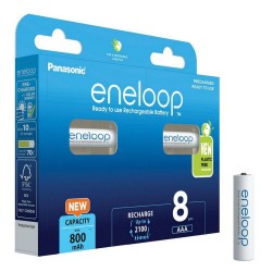 Panasonic Eneloop Επαναφορτιζόμενες Μπαταρίες AAA Ni-MH 800mAh 8τμχ (37833037) (PAN37833037) Panasonic Eneloop Επαναφορτιζόμενες Μπαταρίες AAA Ni-MH 800mAh 8τμχ (37833037) (PAN37833037)