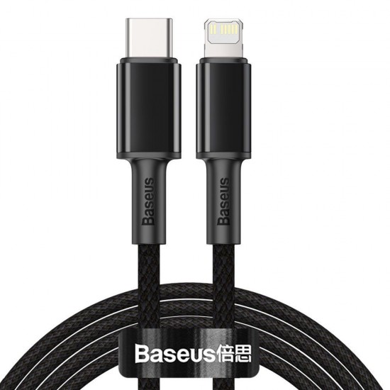 Baseus High Density Braided USB-C to Lightning Cable 20W Μαύρο 2m(CATLGD-A01) (BASCATLGD-A01) Baseus High Density Braided USB-C to Lightning Cable 20W Μαύρο 2m(CATLGD-A01) (BASCATLGD-A01)
