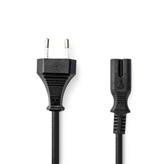 Nedis Euro - IEC C7 Cable 5m Μαύρο (CEGL11040BK50) (NEDCEGL11040BK50)