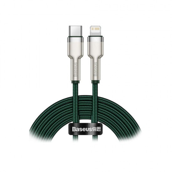 Baseus Cafule Metal Braided USB-C to Lightning Cable 20W Πράσινο 2m (CATLJK-B06) (BASCATLJK-B06) Baseus Cafule Metal Braided USB-C to Lightning Cable 20W Πράσινο 2m (CATLJK-B06) (BASCATLJK-B06)