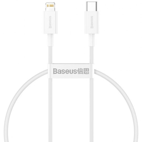 Baseus Superior USB-C to Lightning Cable 20W Λευκό 0.25m  (CATLYS-02) (BASCATLYS-02)