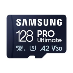 Samsung Pro Ultimate microSDXC 128GB Class 10 U3 V30 A2 UHS-I (MB-MY128SA/WW) (SAMMB-MY128SA-WW) Samsung Pro Ultimate microSDXC 128GB Class 10 U3 V30 A2 UHS-I (MB-MY128SA/WW) (SAMMB-MY128SA-WW)