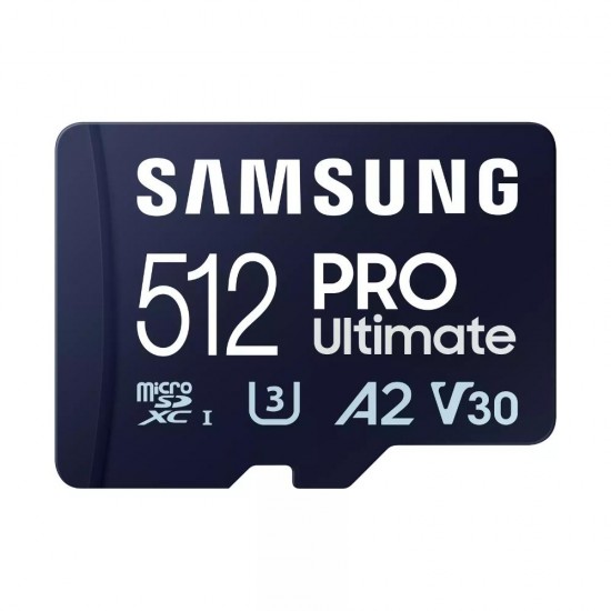 Samsung Pro Ultimate microSDXC 512GB Class 10 U3 V30 A2 UHS-I (MB-MY512SA/WW) (SAMMB-MY512SA-WW) Samsung Pro Ultimate microSDXC 512GB Class 10 U3 V30 A2 UHS-I (MB-MY512SA/WW) (SAMMB-MY512SA-WW)