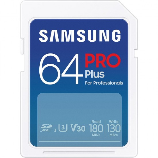 Samsung Pro Plus SDXC 64GB Class 3 U3 V30 UHS-I (MB-SD64S/EU) (SAMMB-SD64S-EU) Samsung Pro Plus SDXC 64GB Class 3 U3 V30 UHS-I (MB-SD64S/EU) (SAMMB-SD64S-EU)