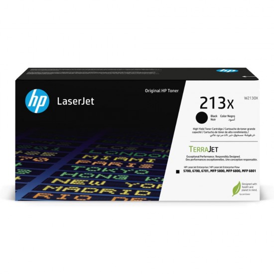 HP 213X Toner Laser Black (W2130X) (HPW2130X)