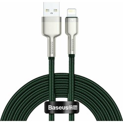 Baseus USB Cable For Lightning Cafule, 2.4a, 2m Green (CALJK-B06) (BASCALJK-B06)
