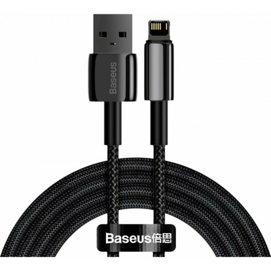 Baseus Tungsten Gold Cable USB To Ip 2.4a 2m Black (CALWJ-A01) (BASCALWJ-A01) Baseus Tungsten Gold Cable USB To Ip 2.4a 2m Black (CALWJ-A01) (BASCALWJ-A01)