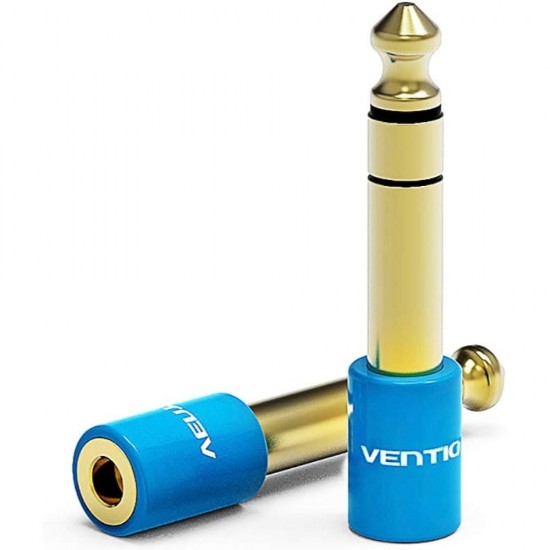 VENTION 6.5mm Male to 3.5mm Female Audio Adapter Blue (VAB-S01-L) (VENVAB-S01-L)