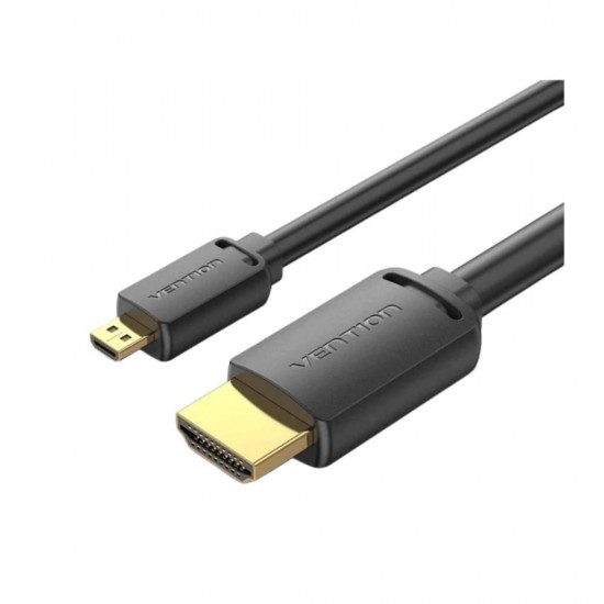 VENTION Micro HDMI to HDMI 4K HD Cable 1M Black (AGIBF) (VENAGIBF) VENTION Micro HDMI to HDMI 4K HD Cable 1M Black (AGIBF) (VENAGIBF)