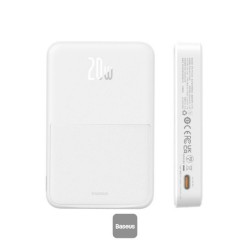 Baseus Powerbank MagPro Magnetic 5000mAh 20W, MagSafe (white) (P10064101223-00) (BASP10064101223-00) Baseus Powerbank MagPro Magnetic 5000mAh 20W, MagSafe (white) (P10064101223-00) (BASP10064101223-00)