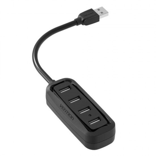 VENTION 4-Ports USB 2.0 Hub 0.15M Black (VAS-J43-B015) (VENVAS-J43-B015)