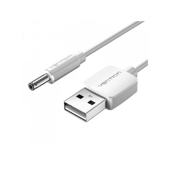 VENTION USB to DC 3.5mm Barrel Jack Power Cable 1M White (CEXWF) (VENCEXWF) VENTION USB to DC 3.5mm Barrel Jack Power Cable 1M White (CEXWF) (VENCEXWF)