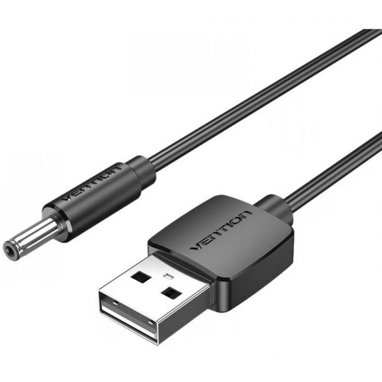 VENTION USB to DC 3.5mm Barrel Jack Power Cable 1.5M Black (CEXBG) (VENCEXBG) VENTION USB to DC 3.5mm Barrel Jack Power Cable 1.5M Black (CEXBG) (VENCEXBG)
