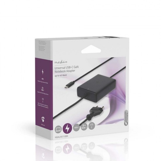 Nedis Notebook Adapter (NBAU45110BK) (NEDNBAU45110BK)