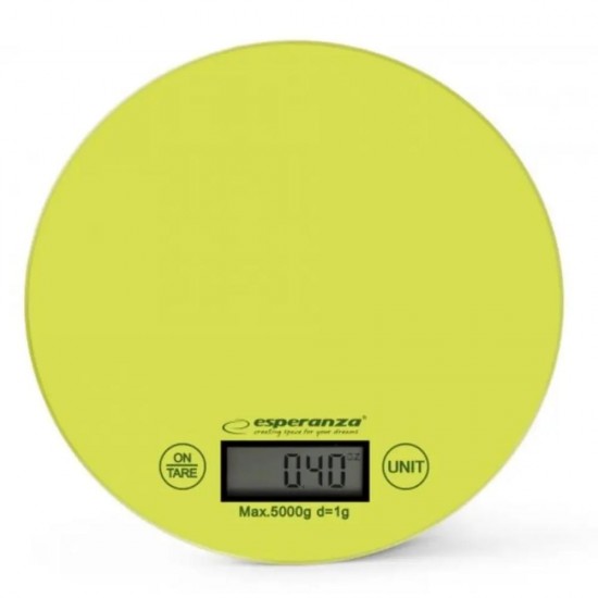 Esperanza EKS003 Ψηφιακή Ζυγαριά Κουζίνας 1gr/5kg Green (EKS003G) (ESPEKS003G) Esperanza EKS003 Ψηφιακή Ζυγαριά Κουζίνας 1gr/5kg Green (EKS003G) (ESPEKS003G)