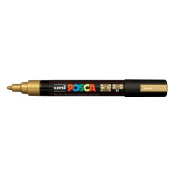 Uni-Ball Μαρκαδοροι Posca Pc-5M Medium Gold (PC5MMGLD) (UNIPC5MMGLD)