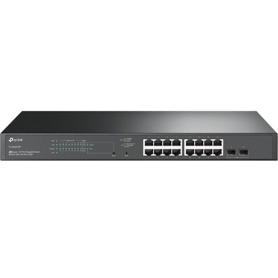 TP-Link JetStream 18-Port Gigabit Smart Switch with 16-Port PoE+ (SG2218P) (TPTL-SG2218P)