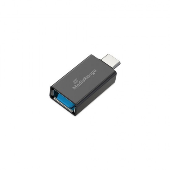 MediaRange USB-A to USB Type-C Adapter Black (MRCS216)