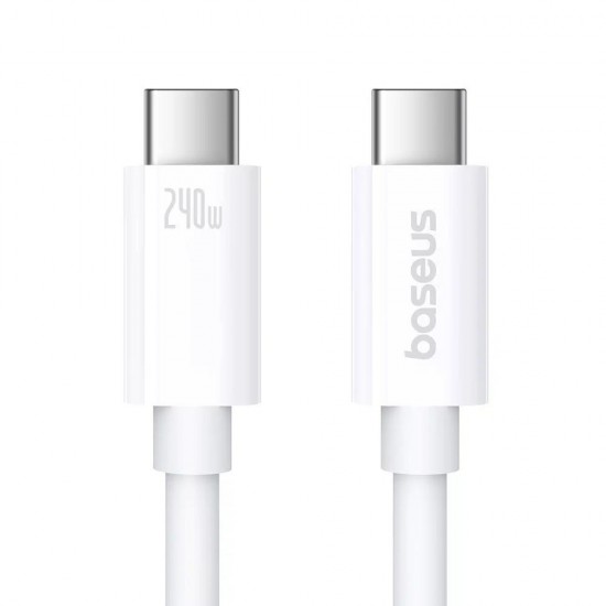 Baseus fast Charging Cable Superior 2 USB-C to USB-C 240W. 1.8m White (P10365200211-05) (BASP10365200211-05)