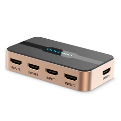 VENTION HDMI Switcher 5 In 1 Out Gold - High-End Series (ACDG0) (VENACDG0)