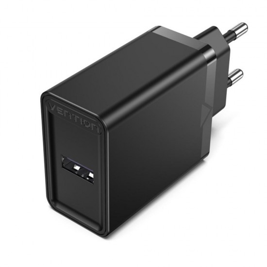 VENTION USB Wall Charger (22.5W) EU Black (FACB0-EU) (VENFACB0-EU) VENTION USB Wall Charger (22.5W) EU Black (FACB0-EU) (VENFACB0-EU)