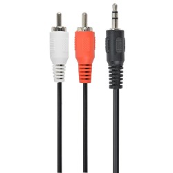Cablexpert Καλώδιο 3.5mm male - RCA male Μαύρο 1.5m (CCA-458) (GEMCCA-458)