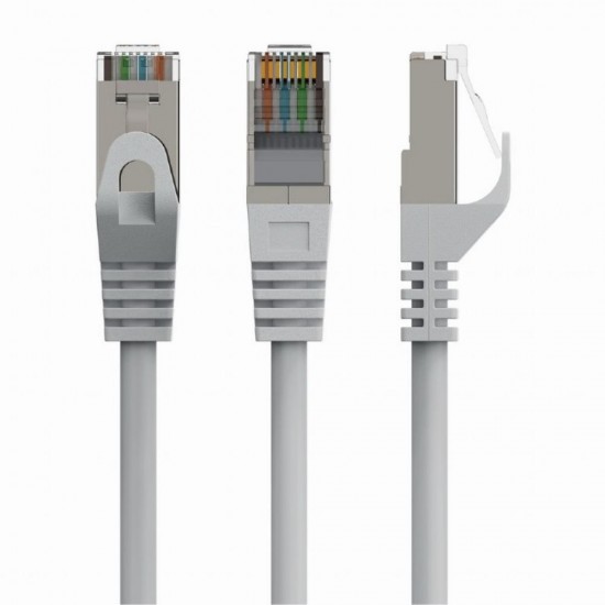 Cablexpert F/FTP Cat.6 Καλώδιο Δικτύου Ethernet 0.25m Γκρι (PP6-0.25M) (GEMPP6-0.25M)