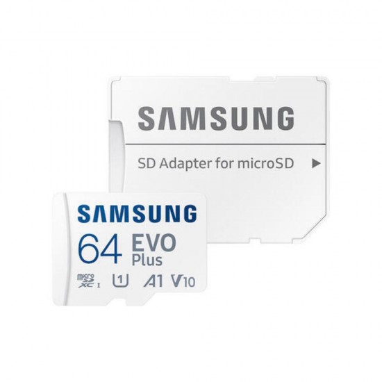 Samsung microSDXC 64GB Class 10 U1 V10 A1 UHS-I with Adapter (MB-MC64SA/EU) (SAMMB-MC64SA-EU)