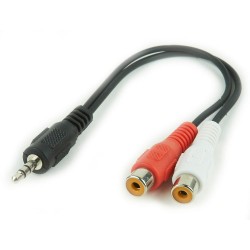 Cablexpert Cca-406 Stereo Minijack Cable -> 2x Rca (Cinch) F 0.2m (CCA-406) (GEMCCA-406) Cablexpert Cca-406 Stereo Minijack Cable -> 2x Rca (Cinch) F 0.2m (CCA-406) (GEMCCA-406)