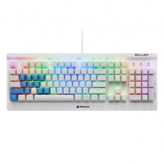 Sharkoon SKILLER SGK3 White White US-Layout Kailh Blue (32174) (SHR32174) Sharkoon SKILLER SGK3 White White US-Layout Kailh Blue (32174) (SHR32174)