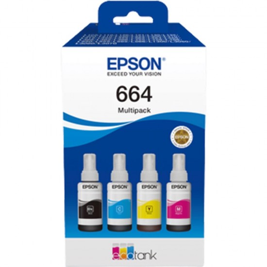 Epson 664 Γνήσιο Μελάνι Εκτυπωτή InkJet CMYK (C13T66464A) (EPST66464A) Epson 664 Γνήσιο Μελάνι Εκτυπωτή InkJet CMYK (C13T66464A) (EPST66464A)