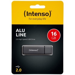 Intenso USB 2.0 Stick 16GB Alu Line Anthracite (3521471) (NSO3521471) Intenso USB 2.0 Stick 16GB Alu Line Anthracite (3521471) (NSO3521471)