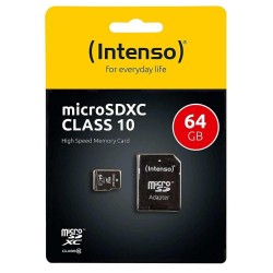 Intenso microSDXC Card 64GB Class 10 (3413490) (NSO3413490) Intenso microSDXC Card 64GB Class 10 (3413490) (NSO3413490)