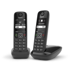 Gigaset Wireless Phone As690 Duo Black (L36852-H2816-D201) (GGSAS690DUO-BK)