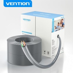 VENTION Cat.5e PoE UTP Lan Cable Oxygen-Free Copper for CCTV Camera 305M Gray (IJCH305) (VENIJCH305) VENTION Cat.5e PoE UTP Lan Cable Oxygen-Free Copper for CCTV Camera 305M Gray (IJCH305) (VENIJCH305)