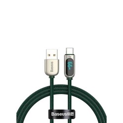 Baseus Καλώδιο USB σε USB-C με Οθόνη, 66W, 1m Πράσινο (CASX020006) (BASCASX020006) Baseus Καλώδιο USB σε USB-C με Οθόνη, 66W, 1m Πράσινο (CASX020006) (BASCASX020006)