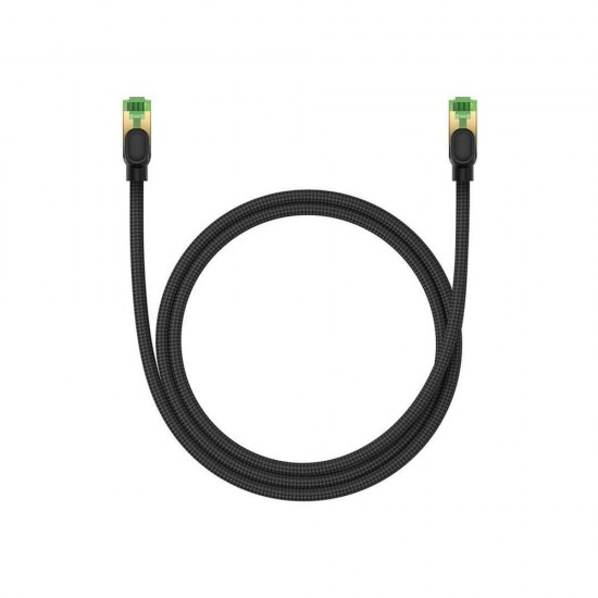 Baseus Καλώδιο Δικτύου Ethernet RJ45 Cat.8 με Πλεκτό Περίβλημα, 40Gbps, 1m Μαύρο (B0013320C111-01) (BASB0013320C111-01) Baseus Καλώδιο Δικτύου Ethernet RJ45 Cat.8 με Πλεκτό Περίβλημα, 40Gbps, 1m Μαύρο (B0013320C111-01) (BASB0013320C111-01)