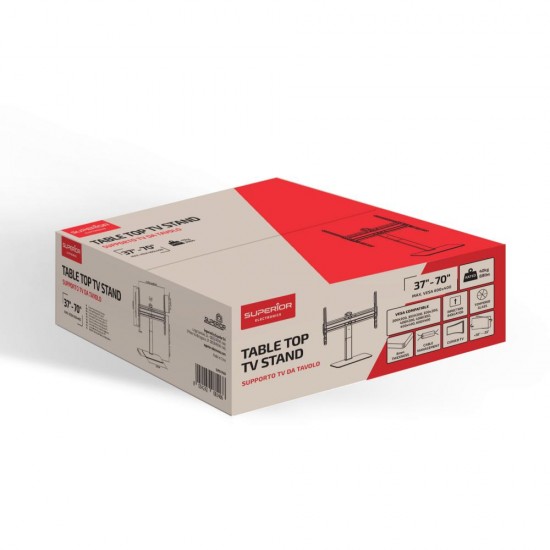 Superior Επιτραπέζια Γυάλινη Βάση Τηλεόρασης Tabletop 37 Superior Επιτραπέζια Γυάλινη Βάση Τηλεόρασης Tabletop 37