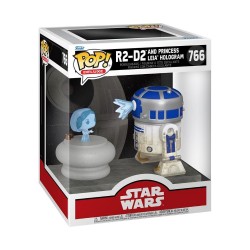 Funko Pop! Movies: Star Wars - R2-D2 with Princess Leia Hologram #766 (FNK37996)